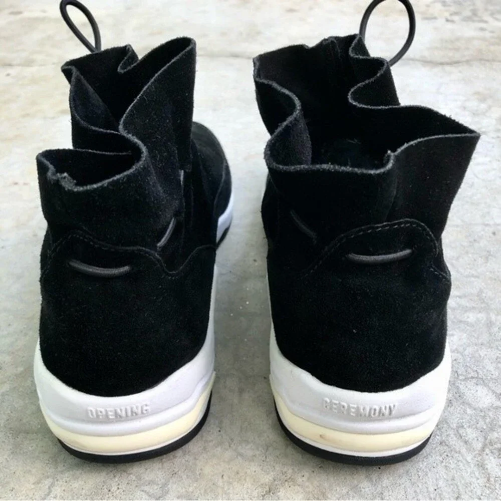 Opening Ceremony Ikke Black Suede Sneakers Athletic Shoes Booties Euro 36